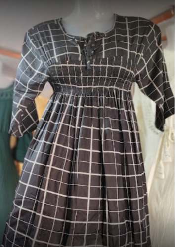Buy Long Black Short Kurti For Ladies