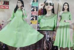 New Collection Pista Long Anarkali Suit