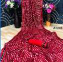 festive-wear-red-saree-with-lace-border