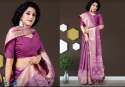fancy-purple-printed-cotton-saree-for-ladies