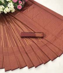 Elegant Coper Jari Silk Saree in surat 