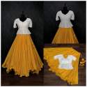 Heavy Chikankari Embroidered Crop Top Lehenga thumb 5