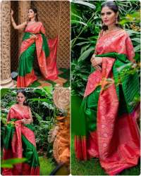 Latest Arrival of Soft Silk Jacquard Saree