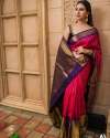 Latest Arrival of Soft Silk Jacquard Saree thumb 11