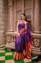 Latest Arrival of Soft Silk Jacquard Saree thumb 6