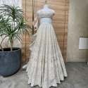 Sequence Embroidery work White Lehenga Choli thumb 2