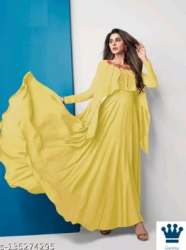 Latest Cocktail Wear Plain Long Gown