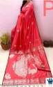 Party Wear Lichi Silk Saree  thumb 3