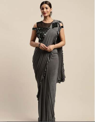 Fancy Ready To Wear Saree With Blouse  by Neerus