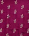 Ladies Designer Wine Color Banaras Saree thumb 2