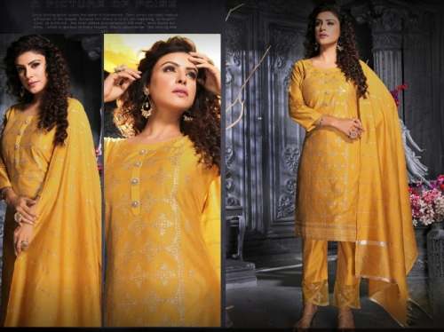 New Arrival oF Yellow Ladies Salwar Suit by Shree Ganpati Shopping Mart