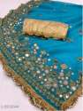 New Mirror Work Saree For Ladies thumb 2