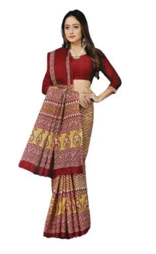 New Collection Red Saree For Women	 by Karishma Saree and Suits
