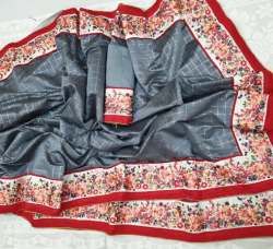 Checks Banarasi Saree For Ladies