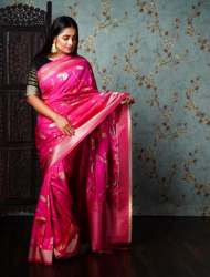 New Collection Pink Banarasi Saree 