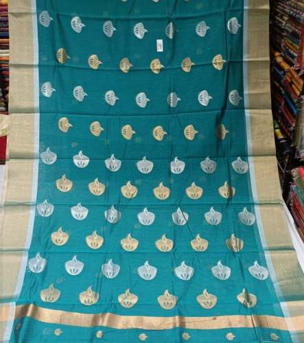 Fancy Cotton Handloom Saree For Ladies by Rita Sarees And Garments