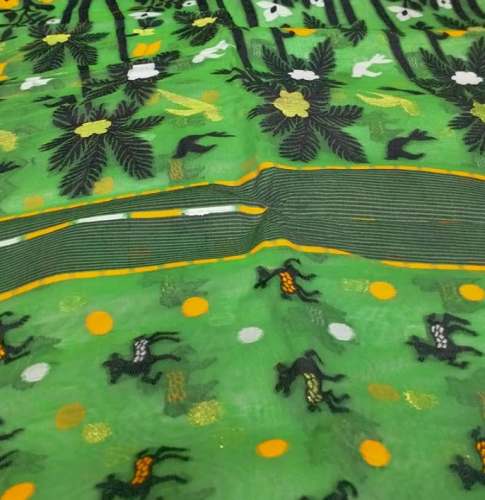 Buy Green Handloom Saree For Women