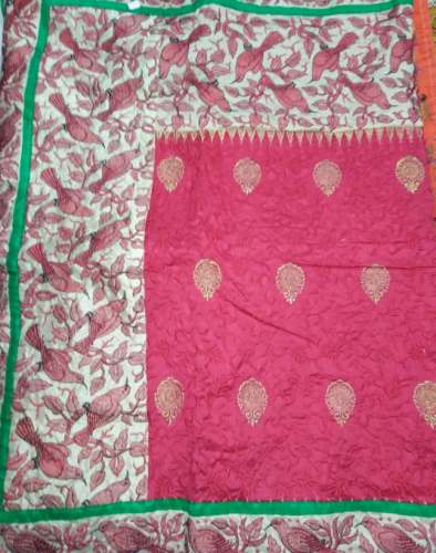 New Collection Pink Embroidery Saree For Ladies by Sanyal Saree House