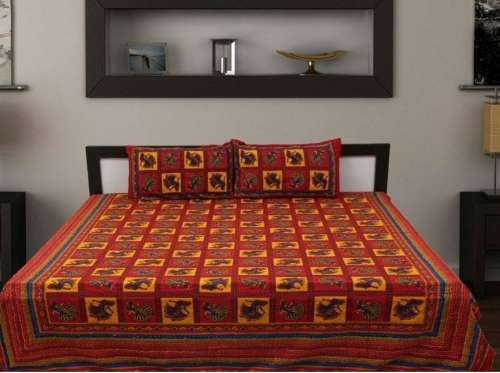 Buy New Collection King Size Cotton Bedsheet by Kavya Collection