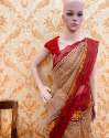 Super net Chanderi Blockprinted Sarees thumb 3