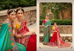 Embroidery Work Border Lace Plain Saree For Ladies