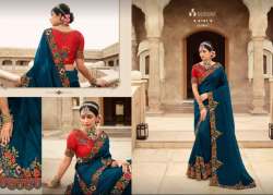 New Collection Green Lace Border Work Saree