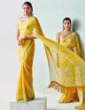 new-yellow-leheriya-printed-saree-for-ladies
