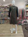 Green Mens Kurta Churidar Pajama Set 
