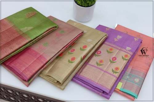 Fancy Pure Tussar silk Saree  by Eves World