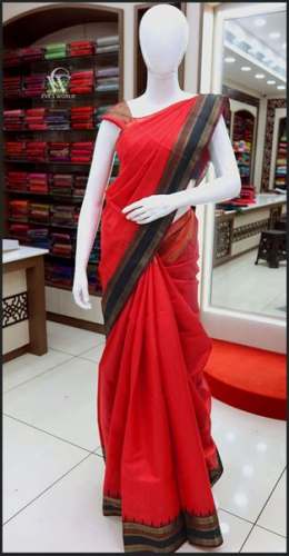 Trendy Kota Red Silk Saree 