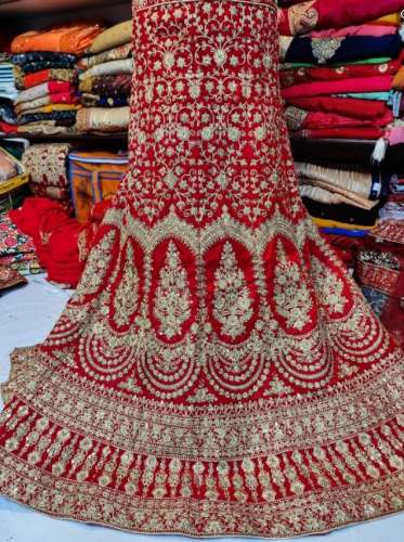 New Collection Red Embroidery Work Lehenga Choli 