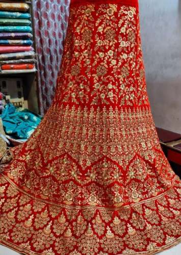 New Wedding Red Embroidery Work Lehenga Choli by Rupa Saree Sansar