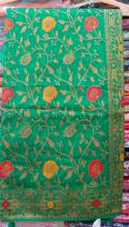 New Green Printed Saree For Women