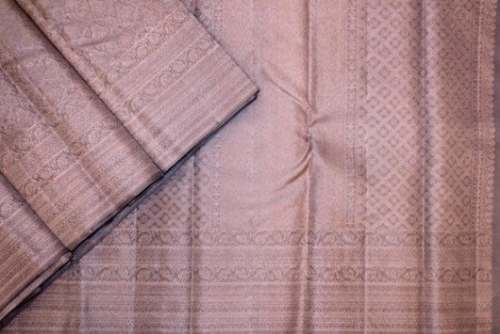 Light Lavender Kanchipuram Silk Saree  by Pulimoottil Silks