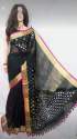 Pure Linen Cut Work Saree thumb 2