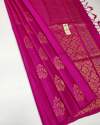 Silver and Gold Zari Butti Pure Silk Saree