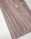 Silver and Gold Zari Butti Pure Silk Saree thumb 1