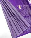 Silver and Gold Zari Butti Pure Silk Saree thumb 2