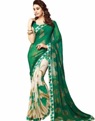 New Printed Half Saree For Women by Radha Rani Vastralay