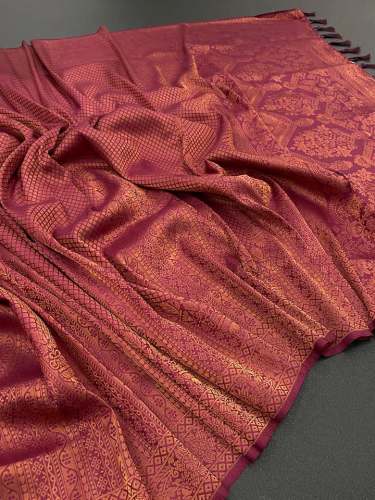 Trendy Party Wear Silk Saree in Kottayam
