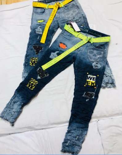 New Faded Jeans Blue Jeans For Mens by Falak Fashion