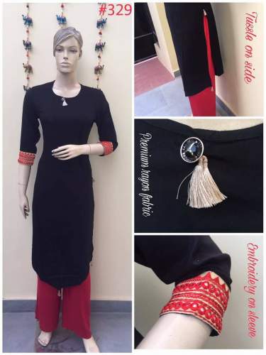 Trendy Plain Kurti From Kottayam by Kamaneeya