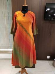 Multi Color Fancy Ghera Kurtis