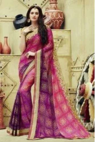 Ladies Casual Bandhani Saree