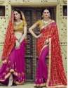 Ladies Red Bandhej Saree