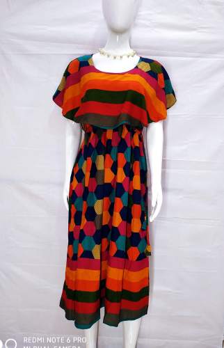 Fashionable Multi Color Ruffle Kurti by Meeran Dresses