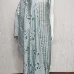 Chanderi Silk embroided Dress Material 