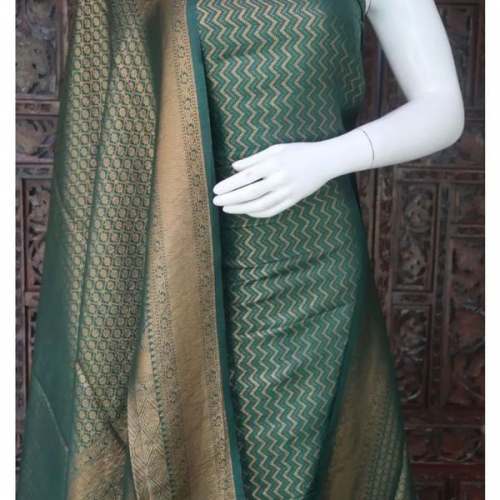 Soft banarasi silk Copper weaving Dress Material by Lillie Boutique