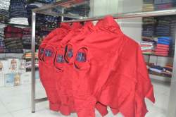 Saturn Red Plain Shirts