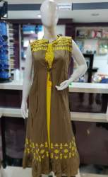 Stylish Jacket Mustard Kurti 
